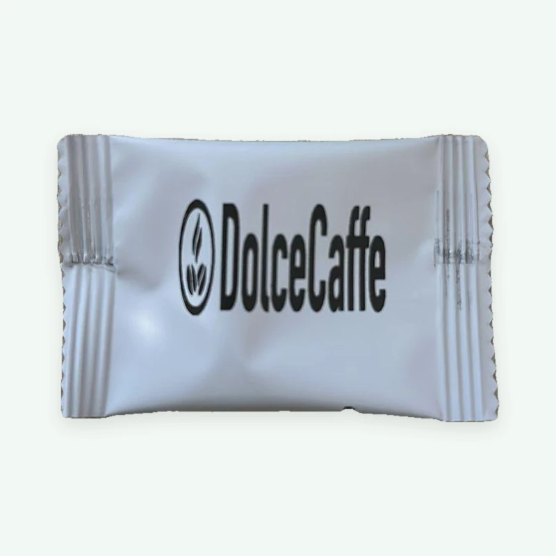 Nutify cookie wrapper with the logo of DolceCaffe