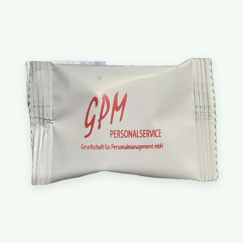Nutify-Keksverpackung mit Logo von GPM Personalservice