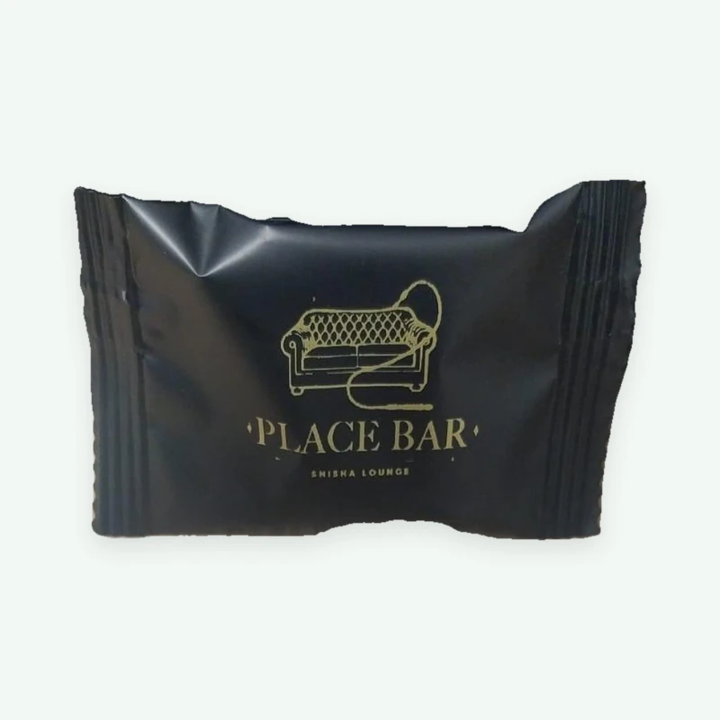 Nutify cookie wrapper with the logo of Place Bar Shisha Lounge
